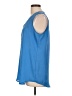 Zac & Rachel 100% Polyester Blue Sleeveless Blouse Size L - photo 5