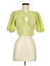 Shein Green Short Sleeve Top Size M - photo 1