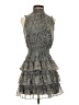 1.State 100% Polyester Animal Print Gray Cocktail Dress Size S - photo 1
