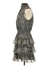 1.State 100% Polyester Animal Print Gray Cocktail Dress Size S - photo 5