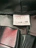 Zara 100% Polyester Metallic Silver Black Track Pants Size 11 - photo 3