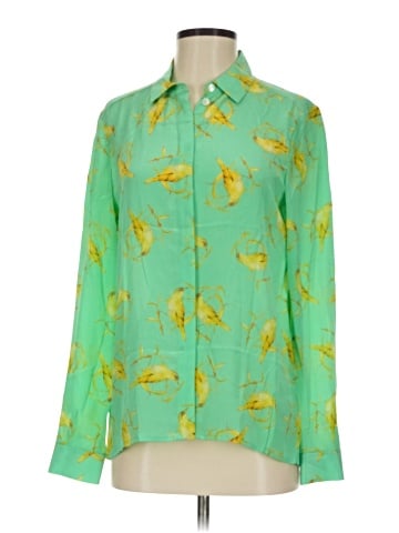 Leifsdottir Long Sleeve Silk Top (view 1)