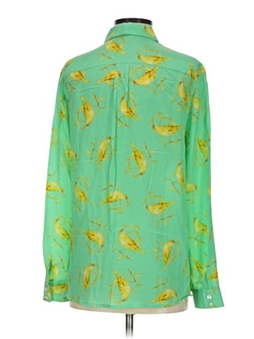 Leifsdottir Long Sleeve Silk Top (view 2)