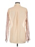 Bar III 100% Polyester Color Block Ivory Long Sleeve Blouse Size M - photo 2