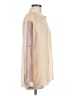Bar III 100% Polyester Color Block Ivory Long Sleeve Blouse Size M - photo 4