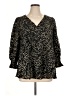 Tuckernuck 100% Polyester Black 3/4 Sleeve Blouse Size XL - photo 1