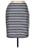 Talbots 100% Cotton Stripes Blue Casual Skirt Size 10 (petite) - photo 1