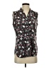 CAbi 100% Polyester Floral Black Sleeveless Blouse Size S - photo 1