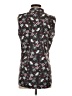 CAbi 100% Polyester Floral Black Sleeveless Blouse Size S - photo 2