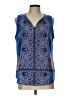 verse Blue Sleeveless Blouse Size L - photo 1