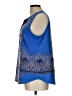 verse Blue Sleeveless Blouse Size L - photo 5