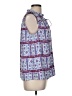 Ann Taylor LOFT 100% Polyester Blue Sleeveless Blouse Size M - photo 4