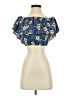 Hollister 100% Polyester Blue Short Sleeve Blouse Size S - photo 1