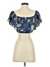 Hollister 100% Polyester Blue Short Sleeve Blouse Size S - photo 2