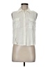 Tinley Road 100% Rayon Ivory Sleeveless Button-Down Shirt Size M - photo 1