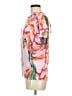 Mara Hoffman 100% Silk Pink Short Sleeve Blouse Size M - photo 5