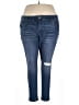 Jessica Simpson Solid Blue Jeans Size 22 - photo 1