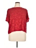 Ann Taylor LOFT 100% Polyester Red Short Sleeve Top Size XL - photo 1