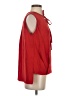 Derek Lam Solid Red Sleeveless Blouse Size 0 - photo 4