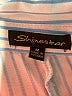 Shinestar 100% Rayon Blue 3/4 Sleeve Button-Down Shirt Size M - photo 7