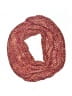 Unbranded Tweed Jacquard Burgundy Pink Scarf One size - photo 1