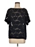 Nordstrom Rack 100% Polyester Black Short Sleeve Blouse Size M - photo 1