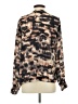 BCBGMAXAZRIA 100% Silk Brown Long Sleeve Silk Top Size XS - photo 2