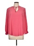 Chico's 100% Polyester Pink Long Sleeve Blouse Size Lg (2) - photo 1