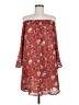 Love J 100% Polyester Print Red Casual Dress Size M - photo 1