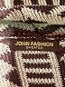 John's Fashion Ivory Brown Cardigan Size M (estimated) - photo 7