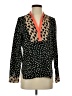 THML 100% Polyester Polka Dots Black Long Sleeve Blouse Size S - photo 1