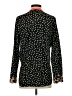 THML 100% Polyester Polka Dots Black Long Sleeve Blouse Size S - photo 2
