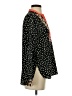 THML 100% Polyester Polka Dots Black Long Sleeve Blouse Size S - photo 4