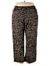Chic Denim Animal Print Brown Casual Pants Size 24 waist - photo 1