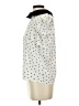Shein Polka Dots Ivory Short Sleeve Blouse Size 4 - photo 5