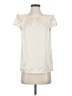 Zara Basic 100% Polyester Ivory Short Sleeve Blouse Size XS - photo 1