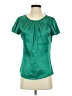 MNG Basics 100% Polyester Green Short Sleeve Blouse Size 4 - photo 1