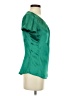 MNG Basics 100% Polyester Green Short Sleeve Blouse Size 4 - photo 4