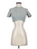 Unica Silver Short Sleeve Turtleneck Size S - photo 1