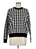 T Tahari Houndstooth Black Pullover Sweater Size M - photo 1