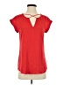 Express 100% Polyester Red Short Sleeve Top Size S - photo 1
