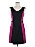 Abaete 100% Polyester Color Block Black Cocktail Dress Size 6 - photo 1