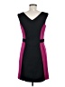 Abaete 100% Polyester Color Block Black Cocktail Dress Size 6 - photo 2