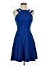 B. Smart Solid Blue Cocktail Dress Size 3 - photo 1