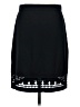 Etcetera Solid Black Casual Skirt Size M - photo 2