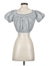 Aqua Silver Short Sleeve Top Size S - photo 2