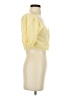 Sim & Sam 100% Cotton Yellow Short Sleeve Blouse Size XS - photo 4