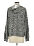 Thread Essential Animal Print Gray Pullover Sweater Size S - photo 2