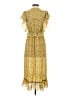 Max Studio 100% Polyester Paisley Yellow Casual Dress Size S - photo 2