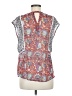 Daniel Rainn 100% Polyester Orange Short Sleeve Blouse Size M - photo 2